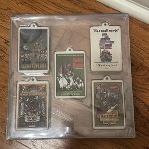 Walt Disney World 2006 35th Anniversary ceramic attractions ornament set